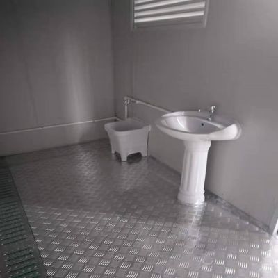 Container portable de conception moderne pliable préfabriqué pour toilettes extérieures multifonctionnelles