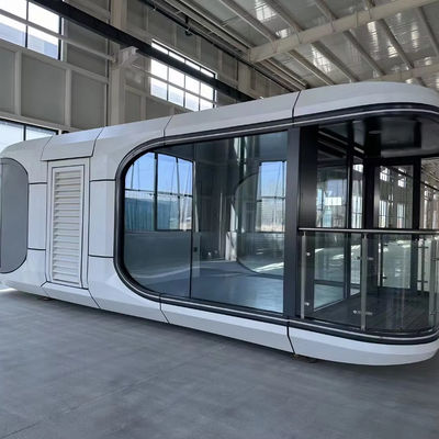 Multi-fonctionnel haut de la mode de luxe minuscules maisons préfabriquées capsule spatiale mobile personnalisée taille 2 chambre à coucher conteneur maison