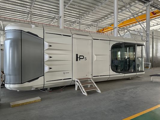 Multi-fonctionnel haut de la mode de luxe minuscules maisons préfabriquées capsule spatiale mobile personnalisée taille 2 chambre à coucher conteneur maison