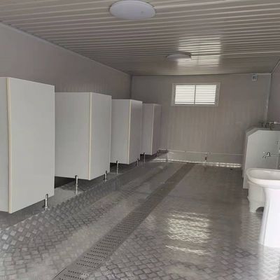 Fin de la liste 20 40 pieds prêt à l'emploi Portable moderne mobile miniature préfabriqué conteneur pliable Toilette avec accessoires Sac à ordures