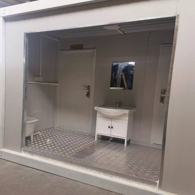 Fin de la liste 20 40 pieds prêt à l'emploi Portable moderne mobile miniature préfabriqué conteneur pliable Toilette avec accessoires Sac à ordures