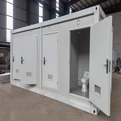 Électricité locale standard et 70% de gain de temps Container Toilette Toilette portable avec des caractéristiques pratiques