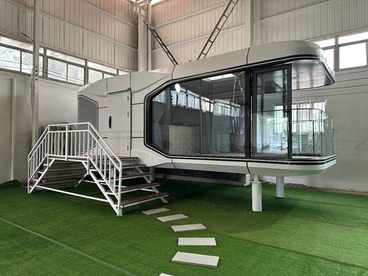 Décoration d'intérieur personnalisée Design moderne Capsule de camping de luxe Maisons préfabriquées avec système intelligent