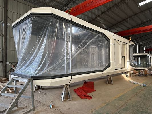 Décoration d'intérieur personnalisée Design moderne Capsule de camping de luxe Maisons préfabriquées avec système intelligent