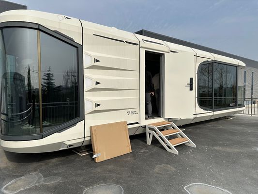 Décoration d'intérieur personnalisée Design moderne Capsule de camping de luxe Maisons préfabriquées avec système intelligent