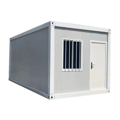 Porte en aluminium de pont cassé moderne 20 40 pieds maison de conteneur amovible personnalisée avec panneau sandwich en laine de roche stable