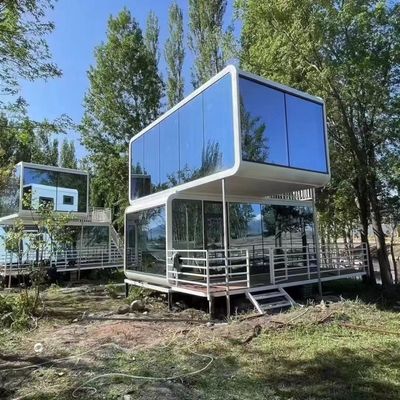 Maison capsule spatiale imperméable à l'eau et à l'humidité Le choix parfait pour la vie modulaire préfabriquée