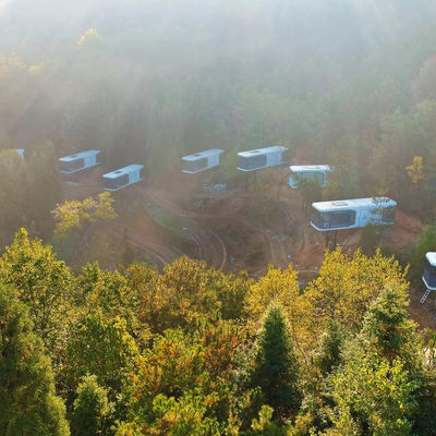 Maison-capsule de l'espace préfabriquée extérieure pour hôtel en conteneur de 20'/40'