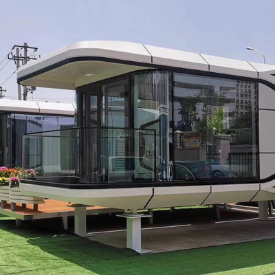 Maison capsule spatiale de style design moderne pour un hôtel capsule modulaire de luxe en couleur personnalisée