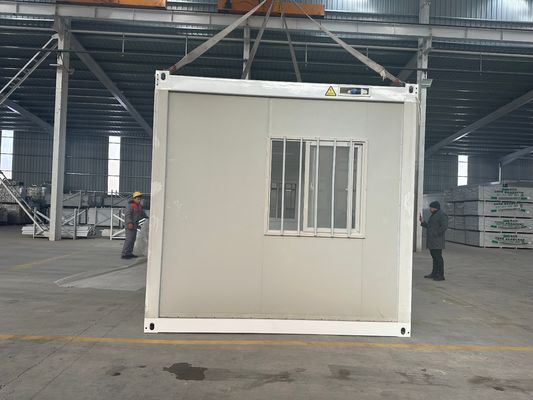 Installation rapide de couleur personnalisée modulaire en acier en verre en laine panneau sandwich maison de conteneur pliable pour économiser de l'énergie à faible teneur en carbone