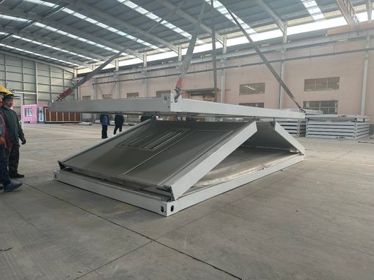20ft 30ft 40ft génération prête à l'emploi cadre en acier toiture en fibre de verre conteneur pliable maison pour appartement polyvalent