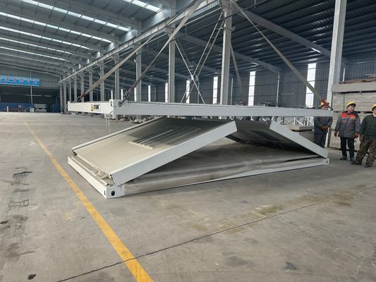 15 à 30 ans de vie espace pliable bureau maison hutte 20 pieds cabine Z-pliable maison de conteneur préfabriquée avec cadre en acier