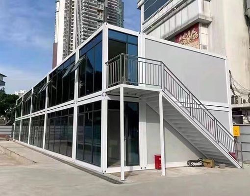 Maison de conteneurs à chargement plat avec conception personnalisée et design de luxe 20FT/40FT