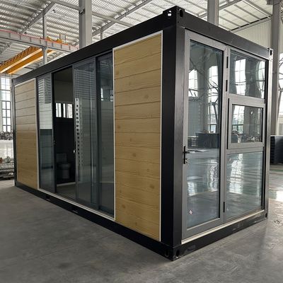 Porte en aluminium préfabriquée maison de conteneurs pour la fonction imperméable à l'eau imperméable au feu dans la maison isolée personnalisée