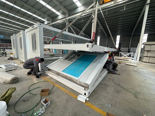 Maison mobile portable grande maison de conteneur pliable avec panneau sandwich mur EPS en stock