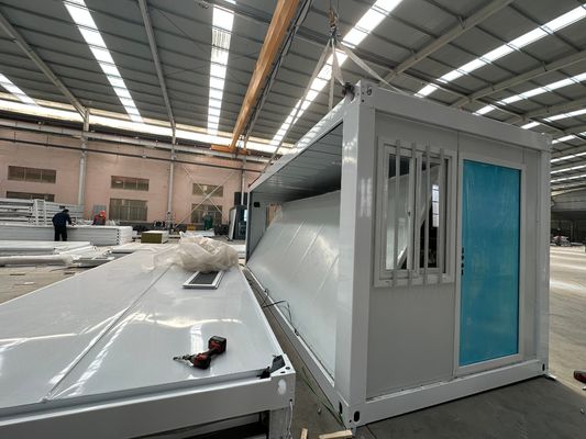 Maison mobile portable grande maison de conteneur pliable avec panneau sandwich mur EPS en stock