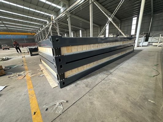 Couleur personnalisée Assemblage facile Conteneur de stockage plat multi-fonctionnel résistant aux ouragans Container modulaire préfabriqué
