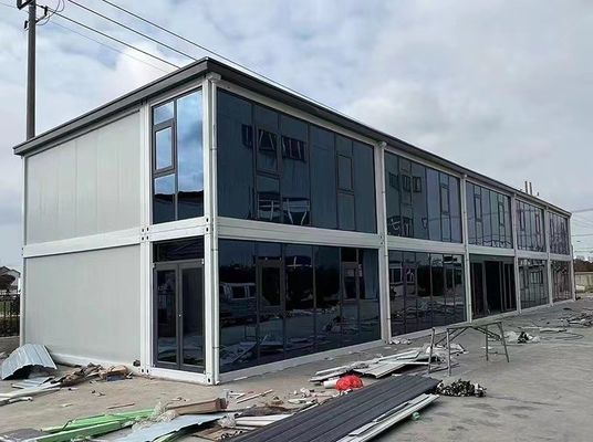 Maison en acier léger modulaire personnalisé portable détachable en plancher en PVC