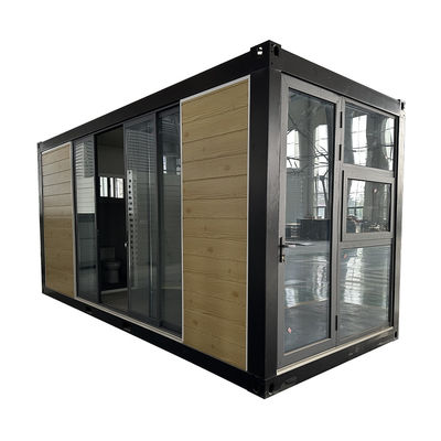 Container de maison préfabriqué à structure imperméable et cadre en acier galvanisé