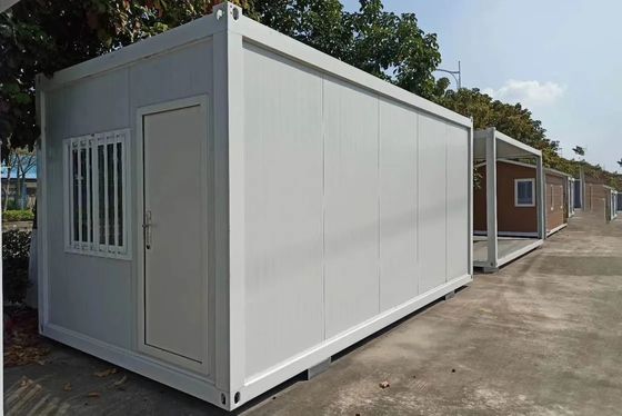 Container de maison préfabriqué à structure imperméable et cadre en acier galvanisé