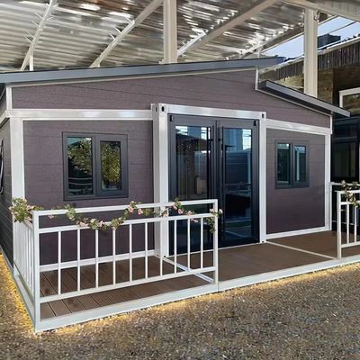 Maison de conteneurs prête à l'emploi de 2 chambres portable préfabriquée et évolutive