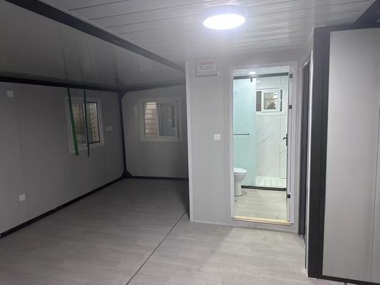 fenêtre en aluminium 3 chambres portable préfabriqué maison de conteneurs extensible pour la protection de l'environnement extérieur chambre à coucher recyclage