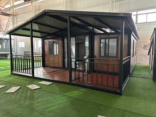 Maison de conteneurs évolutifs avec salle de bain et cuisine Luxueux 20 pieds 40 pieds Facile à installer Construction modulaire préfabriquée étanche au vent