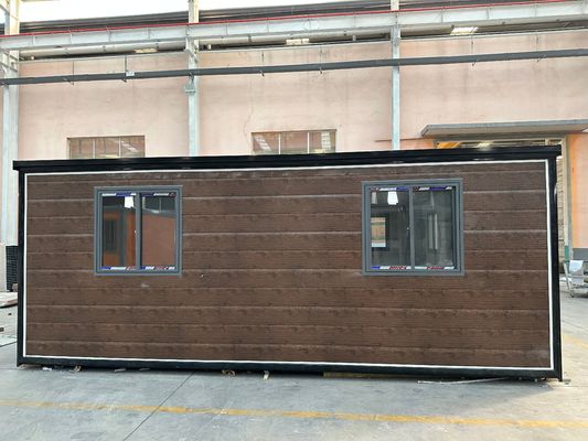 Container préfabriqué expandable multifonctionnel Maison de construction rapide 20 pieds 30 pieds 40 pieds avec isolation thermique et deux chambres