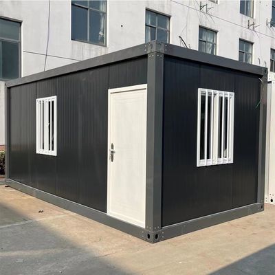 Maison de conteneur amovible 20ft 40ft Économie d'énergie à faible teneur en carbone cadre de conception modulaire acier maisons modernes pour l'industrie hôtelière