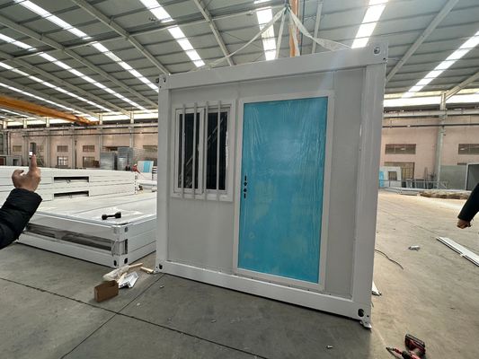 Confort pliable conteneur préfabriqué bureau modulaire maison avec toit à l'épreuve de l'eau et de l'électricité locale standard