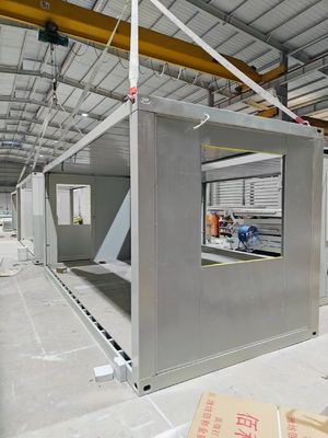 Maison de garde classique bureau pliable de luxe préfabriqué petite maison de conteneur préfabriqué avec 70% de gain de temps