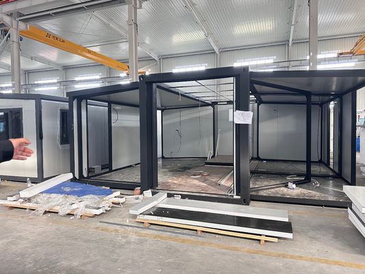 Maison de conteneurs modulaire préfabriquée extensible pour petits bureaux