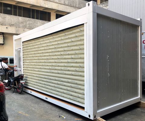 Container de maison préfabriquée d'installation rapide Container de bureau à paquet plat avec couleur personnalisée