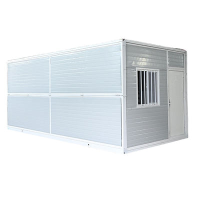 Maison de conteneur pliable à l' épreuve du feu de couleur personnalisée avec fonction multiple