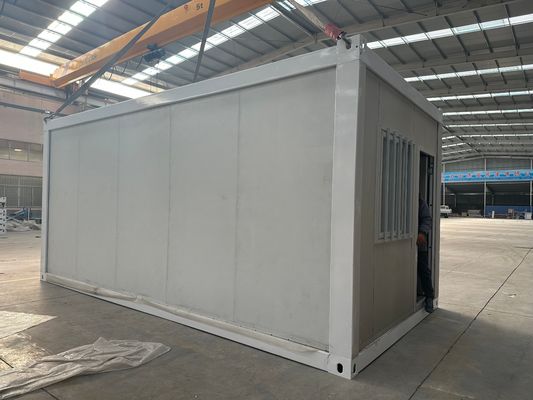 Maison de conteneur pliable à l' épreuve du feu de couleur personnalisée avec fonction multiple