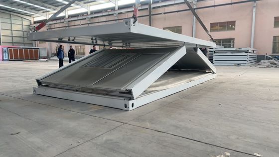 Panneau sandwich maison pliante préfabriquée moderne maison de conteneurs avec 70% de temps de construction