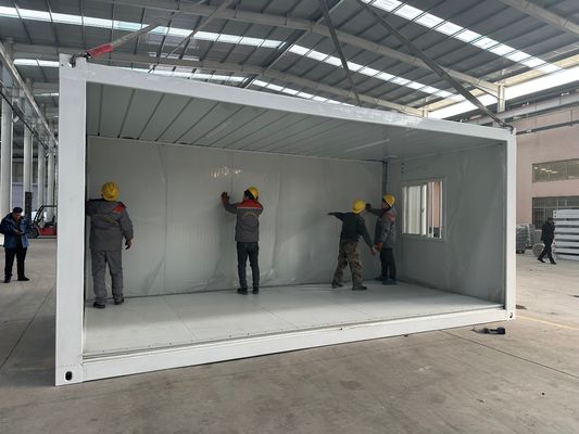 Maison de conteneurs pliables multifonctionnelle de 20 pieds fenêtre en aluminium portable et résistante à l'humidité pour chambre à l'extérieur