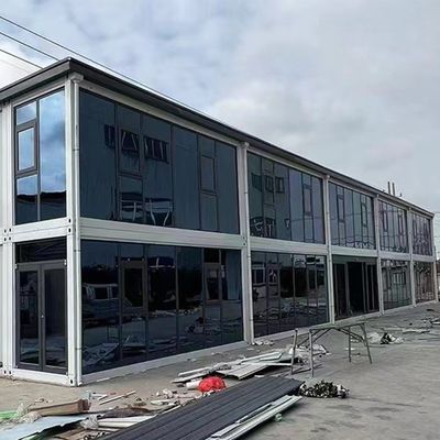 Maison modulaire de luxe pliable de 20 pieds Maison de conteneur détachable de luxe Épaisseur standard Maison préfabriquée modulaire préfabriquée
