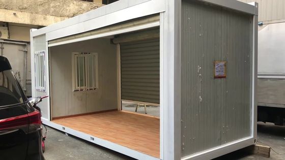 Maison de conteneur de transport modifié de conception carrée pour bureaux