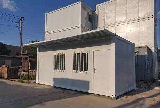 Maison de conteneur de transport modifié de conception carrée pour bureaux