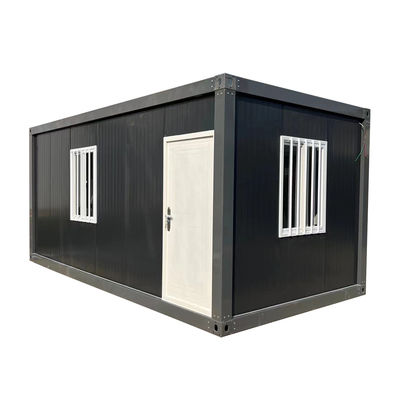 Maison en conteneur détachable blanc de style moderne avec porte de sécurité