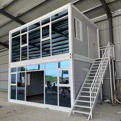 3 chambres à coucher Eco-friendly Modulaire préfabriqué Déplaceable Container House avec Carport et design respirant