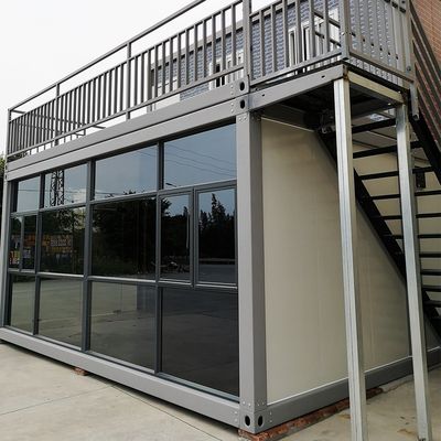 Container de luxe modulaire Restaurant Container préfabriqué en acier galvanisé