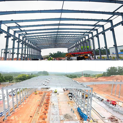 Entrepôt de structure en acier pour l'atelier de structure en acier entrepôt hangar facile à installer structure en acier préfabriquée préfabriquée