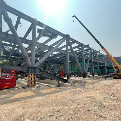 Facilité d'installation de bâtiment de structure en acier préfabriqué d'entrepôt pour maisons modulaires et entrepôt