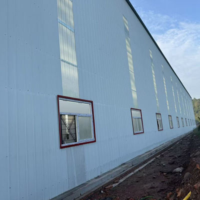Maison modulaire préfabriquée Installation facile Structure en acier Atelier bâtiment avec alimentation directe et fenêtre en alliage d'aluminium