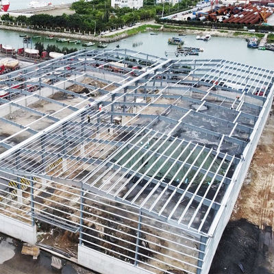 Entrepôt de construction préfabriqué en acier avec installation facile et fenêtre en alliage d'aluminium