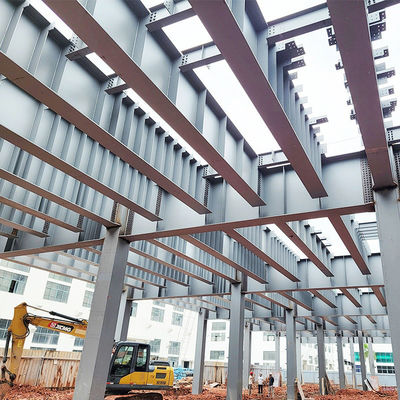 Facile à installer entrepôt métallique de structure préfabriquée en acier avec acier léger Q345 Q235 service de cadre principal et de coupe