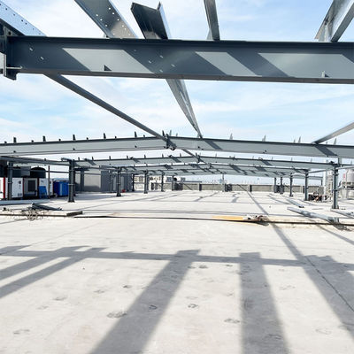 Source bâtiment de structure en acier préfabriqué d'entrepôt avec service de découpe et fenêtre en alliage d'aluminium à installation facile