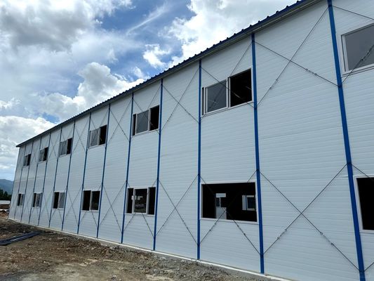 20FT/40FT Chambres de panneaux sandwich préfabriquées sur mesure pour atelier Entrepôt Bureau de construction